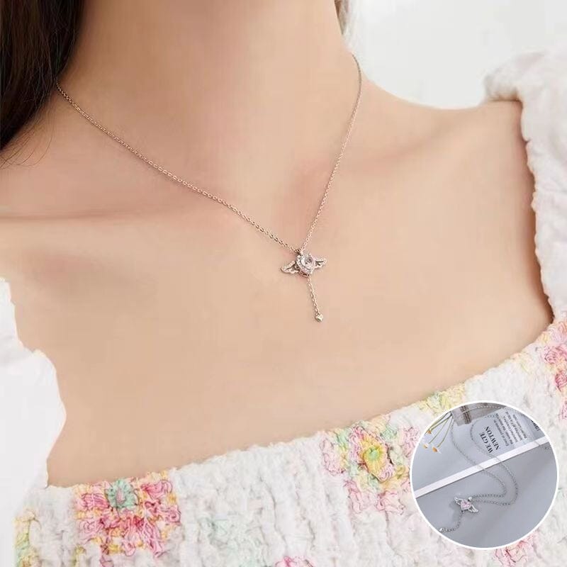 Skanto | Pink Angel Wings Necklace