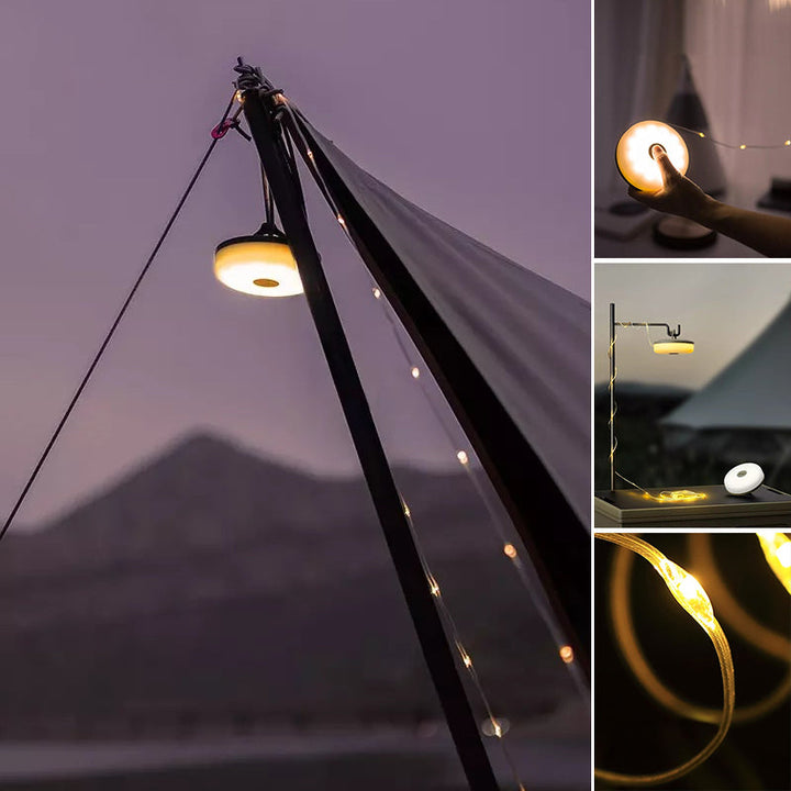 Skanto | Multifunctionell Bærbar Campinglys (10m)