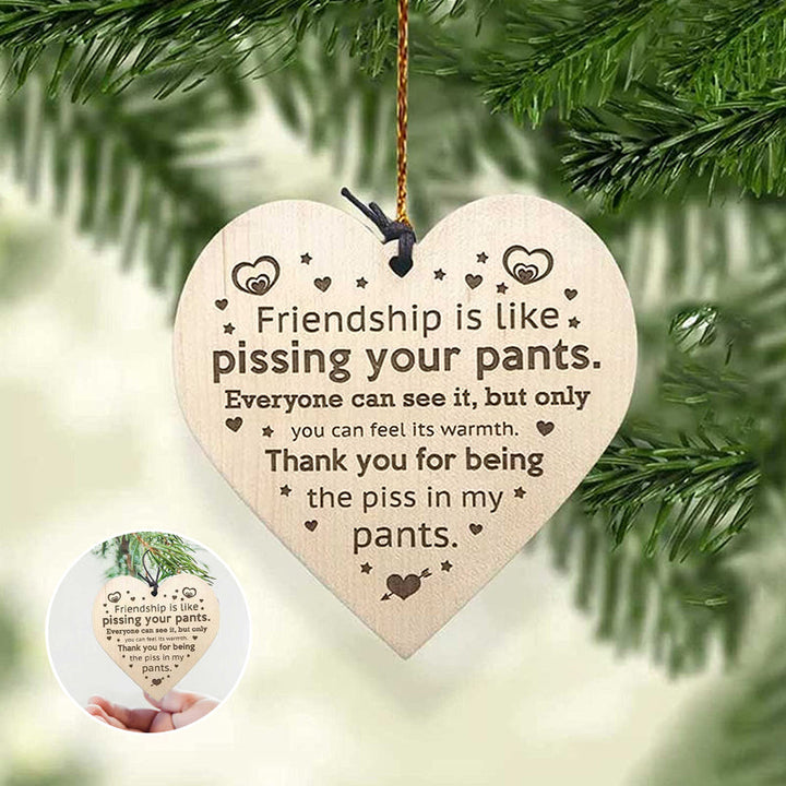 Skanto | Vennskap Tre Ved Pendel Juletre Dekor (3 Biter)