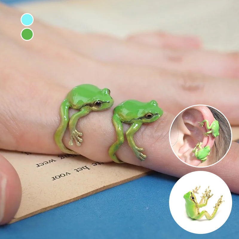 Skanto | Nyeste-tree Frog Ring Øredobber