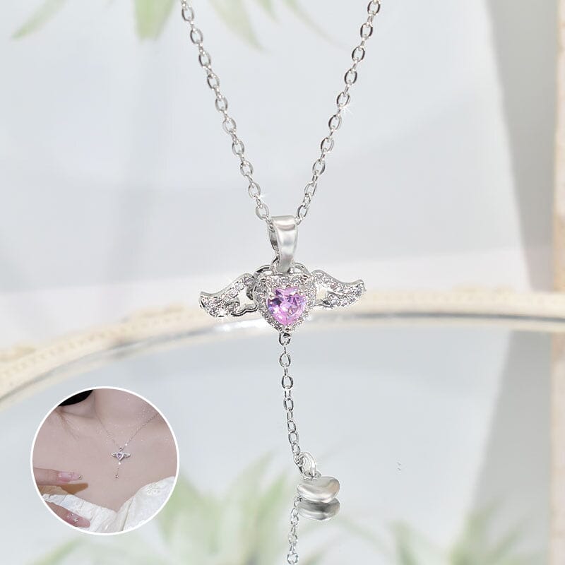 Skanto | Pink Angel Wings Necklace