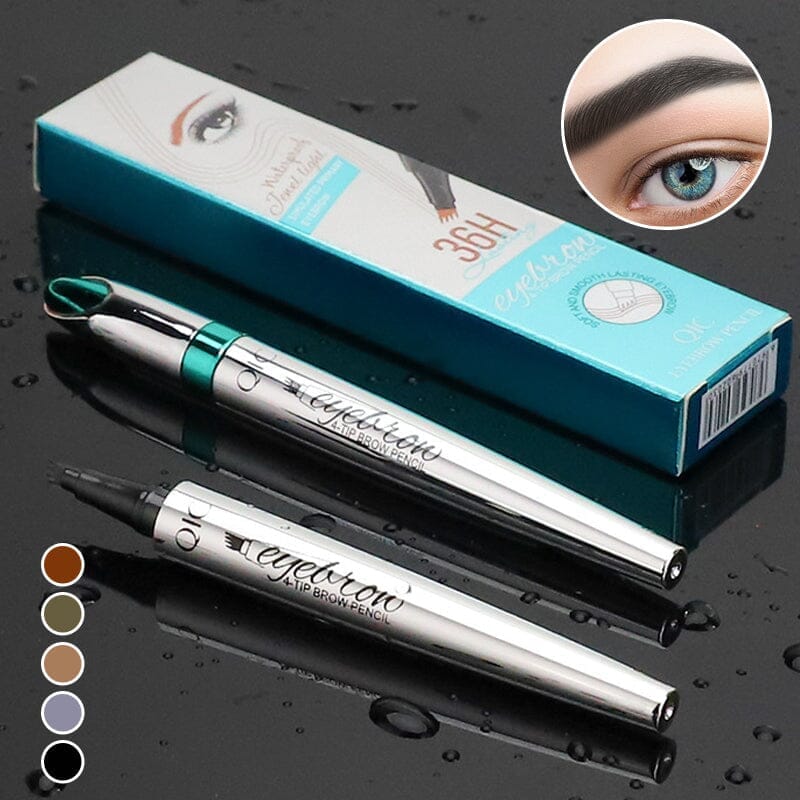Skanto | 3D vanntett Microblading brynspenn 4 gaffeltipper tatoveringspenn
