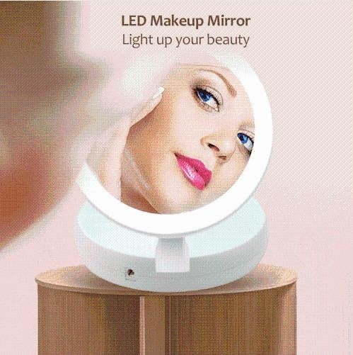 Folding LED Makeup Mirror | Skanto