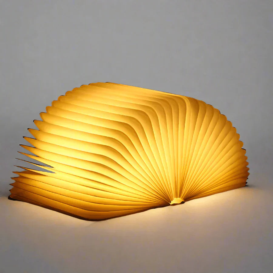 Skanto | Foldbar Boklampe med Varm LED-belysning - StoryGlow