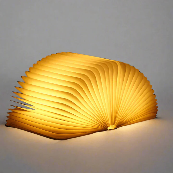Skanto | Foldbar Boklampe med Varm LED-belysning - StoryGlow