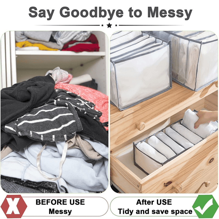 Skanto | FOLDSPACE – Klesskap Organiser Sett for Rygg og Rynkefri Oppbevaring