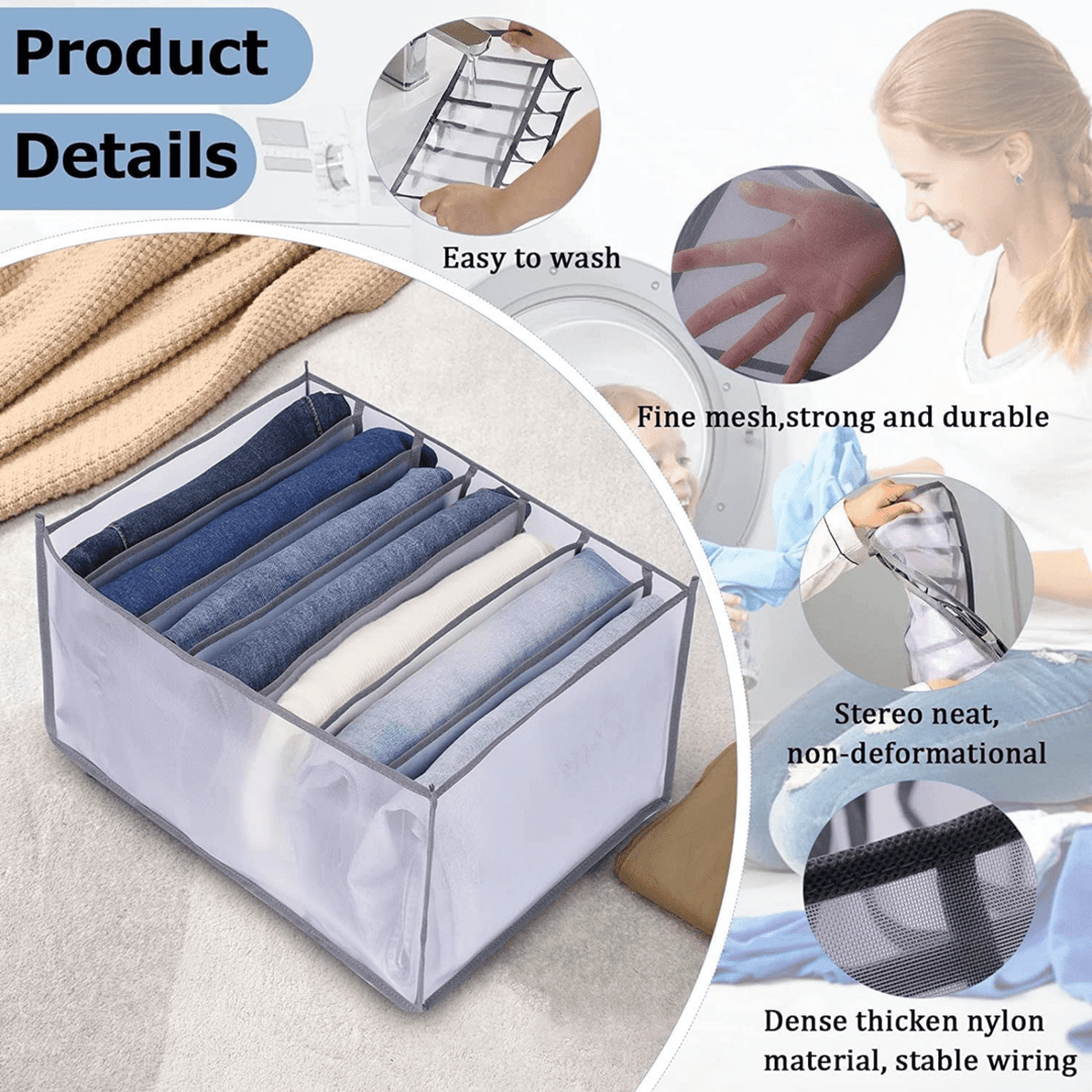 Skanto | FOLDSPACE – Klesskap Organiser Sett for Rygg og Rynkefri Oppbevaring