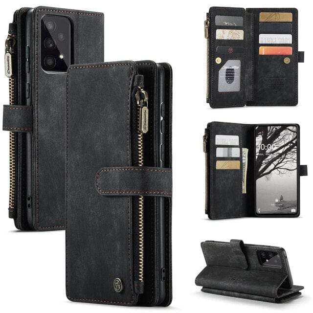 Skanto |  Lær Wallet Case for Samsung Galaxy A-Serie