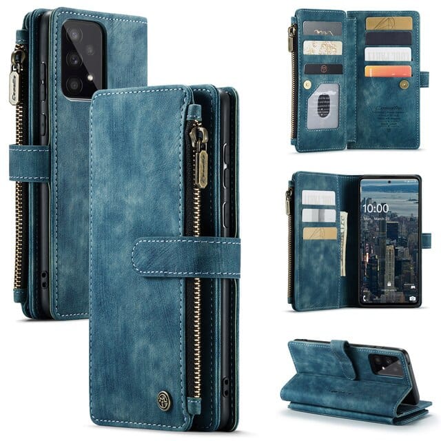 Skanto |  Lær Wallet Case for Samsung Galaxy A-Serie