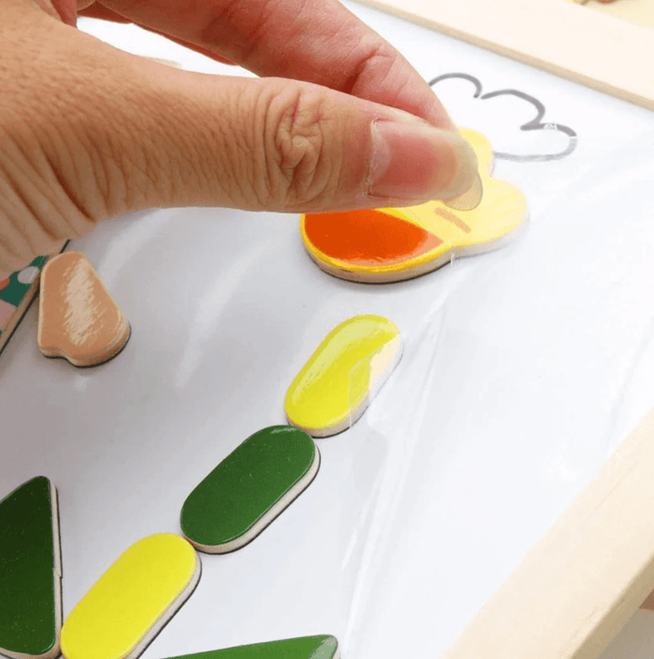 CreativeChalk Tavle - Magnetisk Dobbeltsidig Barnetavle Skanto