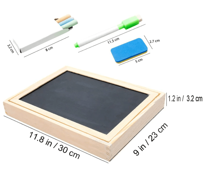 CreativeChalk Tavle - Magnetisk Dobbeltsidig Barnetavle Skanto