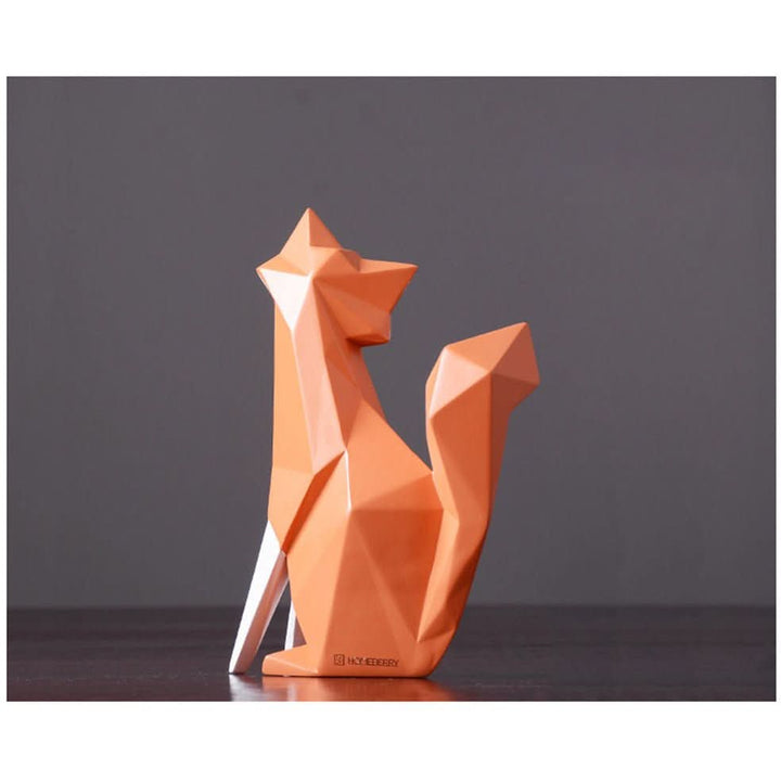 Skanto | Geometrisk Rev Figur – Moderne Harpiks Skulptur