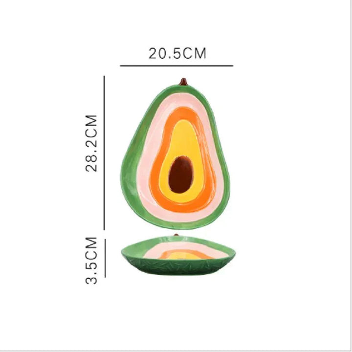 Skanto | Vegetabilske Former Keramisk Salatplate