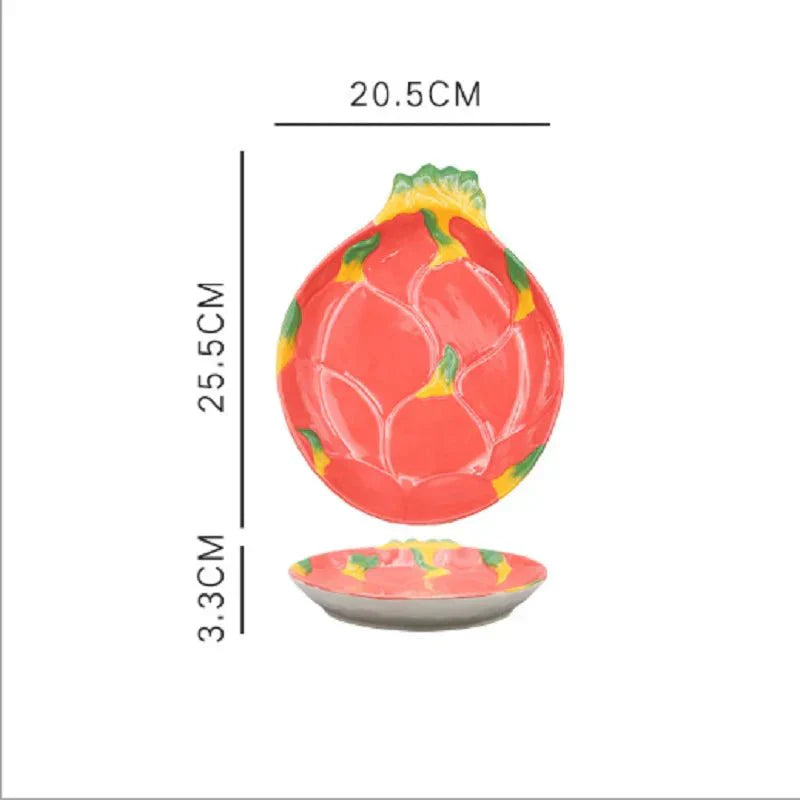 Skanto | Vegetabilske Former Keramisk Salatplate