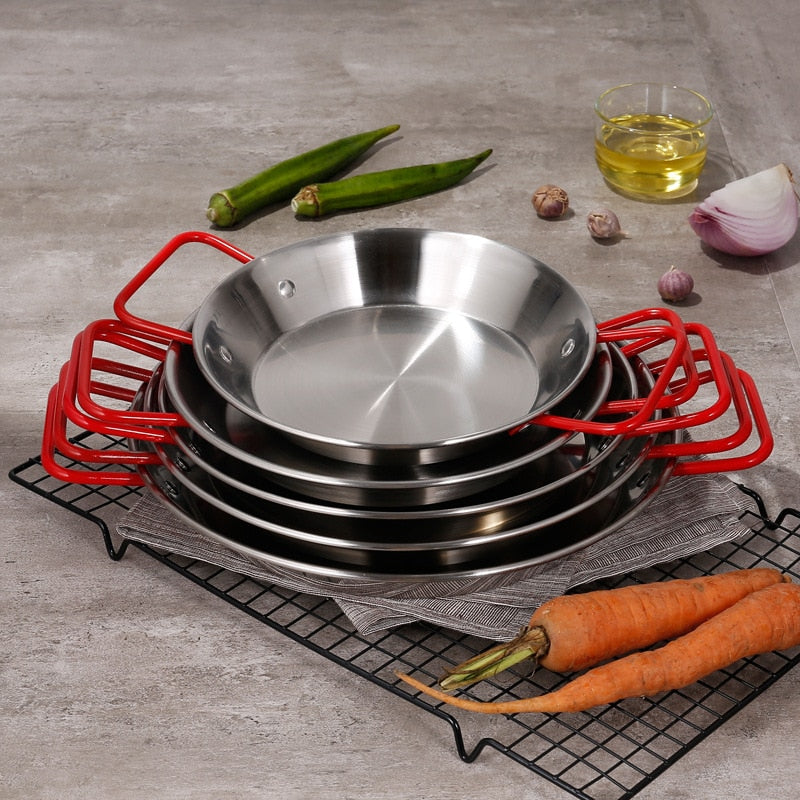 Stekepanne Rustfritt Stål Spansk Dobbel Øre Non-Stick Stekepanne | Skanto