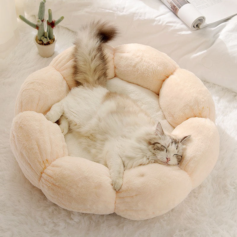 Skanto | Dyp Søvn Blomst Form Katt Bed