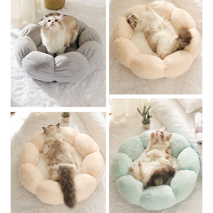 Skanto | Dyp Søvn Blomst Form Katt Bed