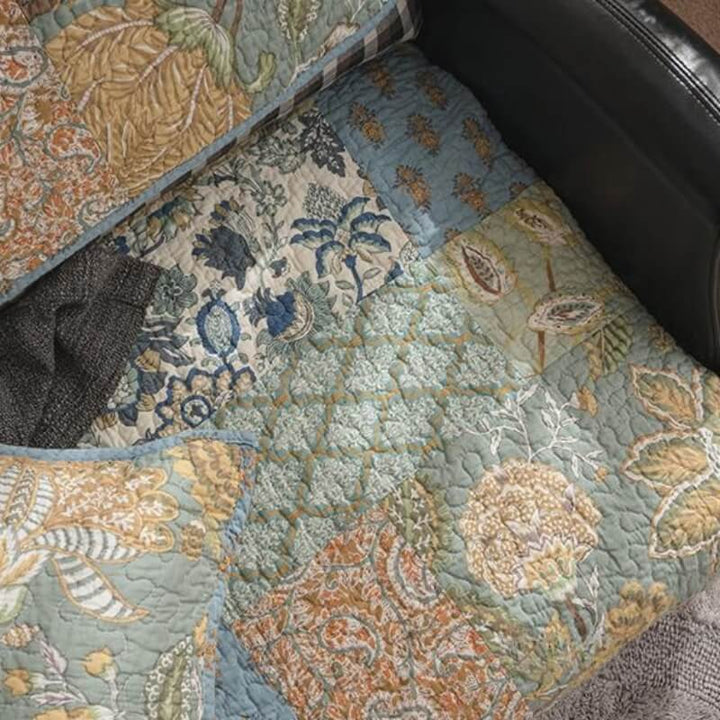 Europeisk Floral Cotton Sofa Deksel Beskyttende Non-slip | Skanto