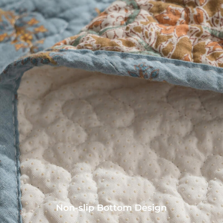 Europeisk Floral Cotton Sofa Deksel Beskyttende Non-slip | Skanto