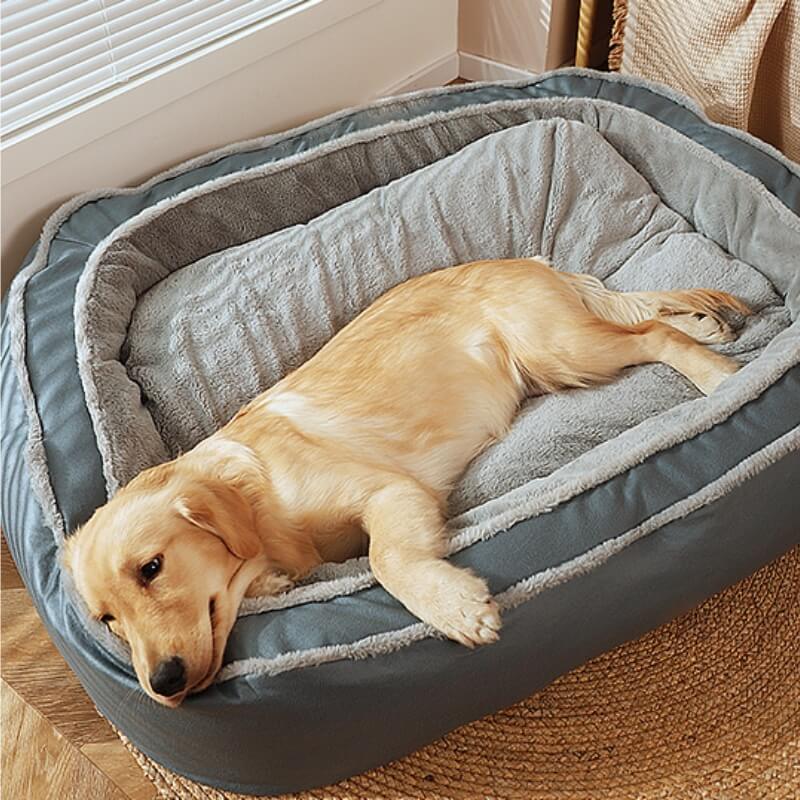 Skanto | Blanket - Stor Varm Dyp Søvn Ortopedisk Hundeseng