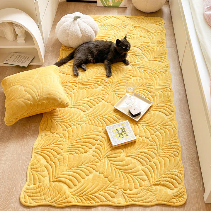 Leaf Cotton Mat Anti-scratch Protective Couch Cover 70x210 | Skanto