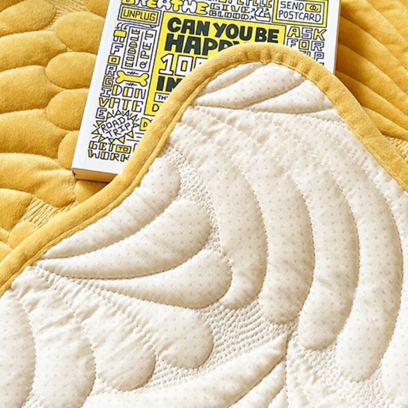 Leaf Cotton Mat Anti-scratch Protective Couch Cover 70x210 | Skanto