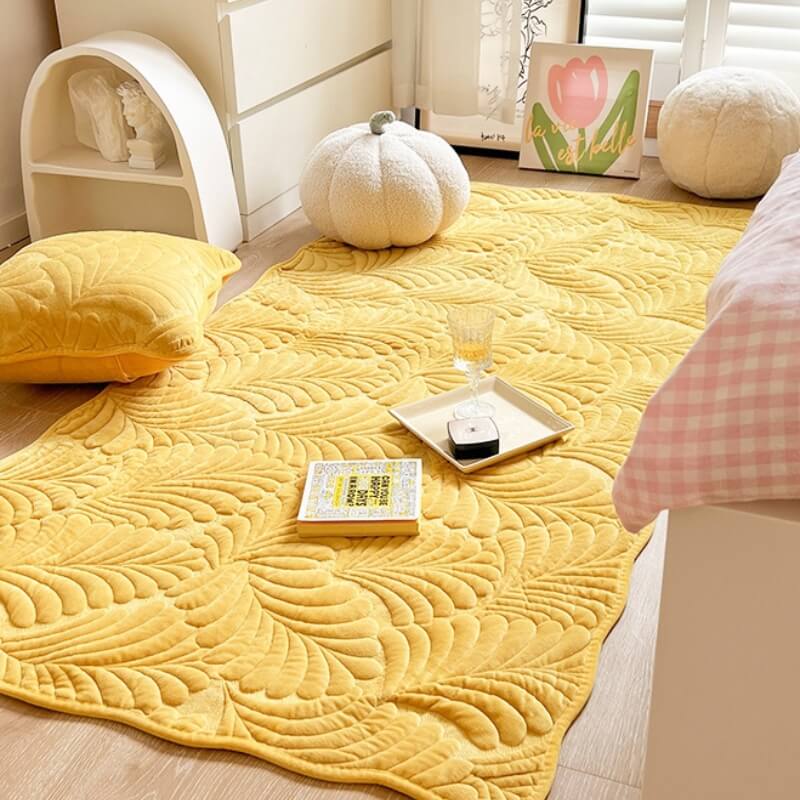 Leaf Cotton Mat Anti-scratch Protective Couch Cover 70x210 | Skanto