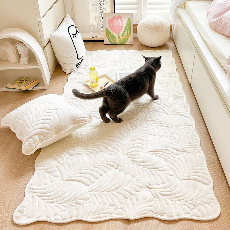 Leaf Cotton Mat Anti-scratch Protective Couch Cover 70x210 | Skanto