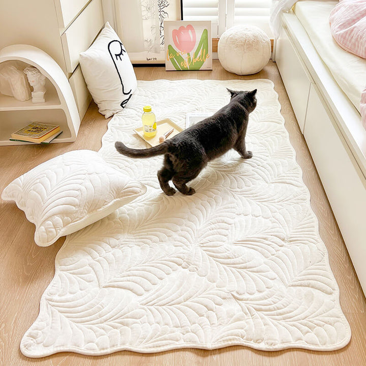 Leaf Cotton Mat Anti-scratch Protective Couch Cover 70x210 | Skanto