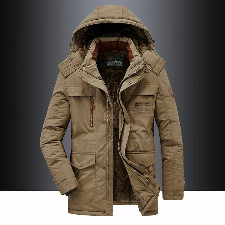 Classic Padded Parka Jacket - Warm Insulated Winter Coat