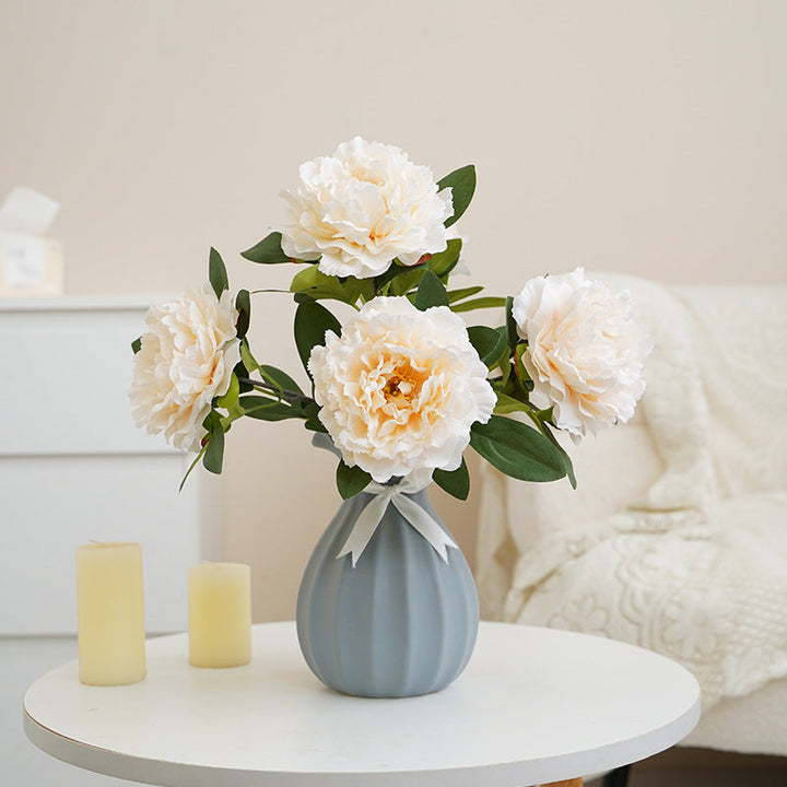 Kunstige 5 store hodet peonblomster