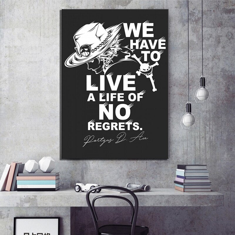 Live a Life - Lerret Veggkunst Maleri