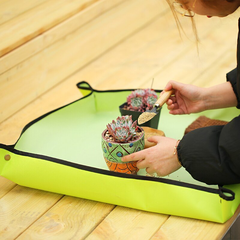 Skanto | GardenMat 2.0 – Vanntett Sammenleggbar Hagearbeidsmatte for Ren & Organisert Planting