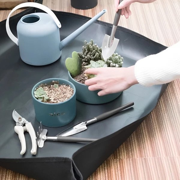 Skanto | GardenMat 2.0 – Vanntett Sammenleggbar Hagearbeidsmatte for Ren & Organisert Planting