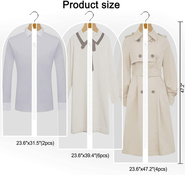 Ekstra-lang kjole & gown plaggveske – 180 cm beskyttende deksler med håndtak | Skanto
