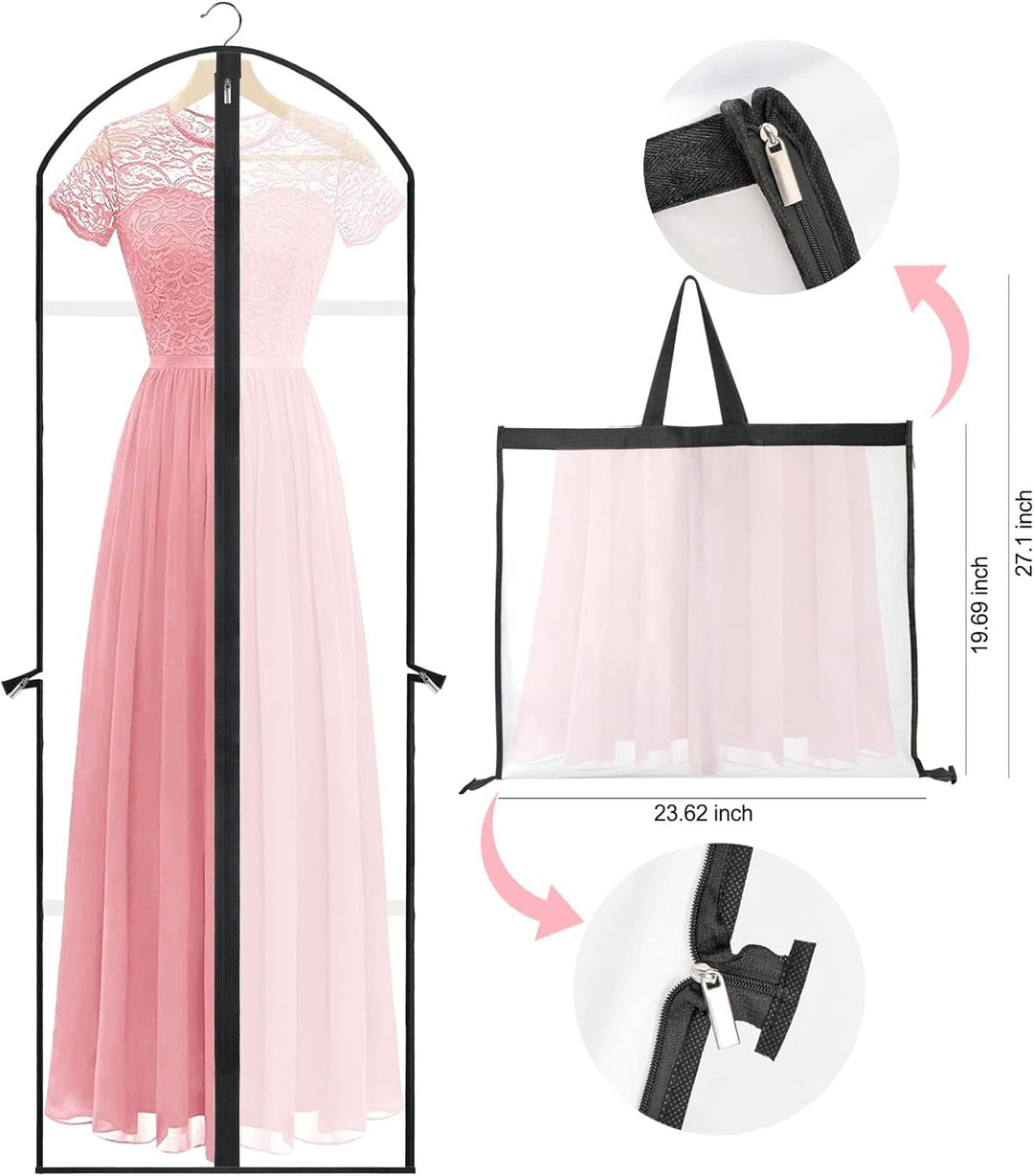 Ekstra-lang kjole & gown plaggveske – 180 cm beskyttende deksler med håndtak | Skanto