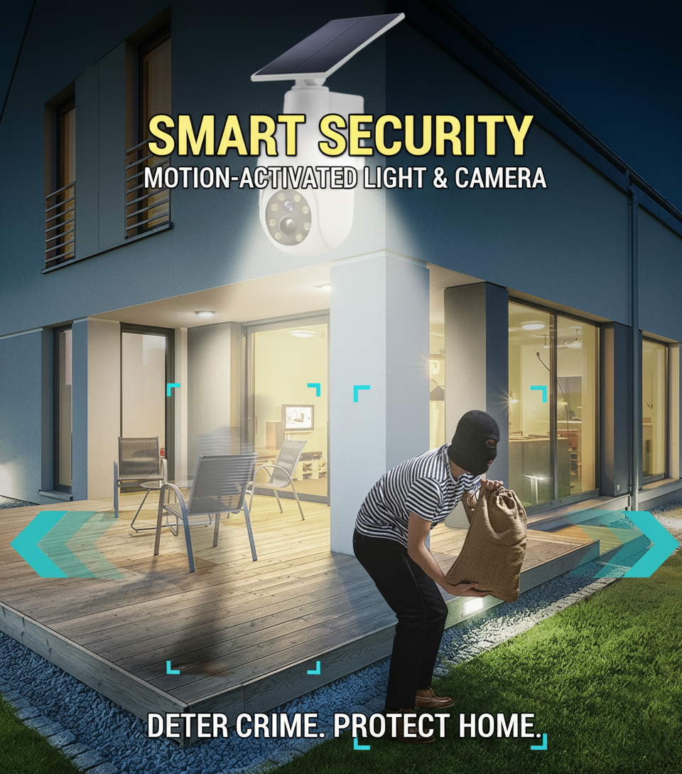 Solenergidrevet bevegelsessensor smart vanntett dummy kamera | Skanto