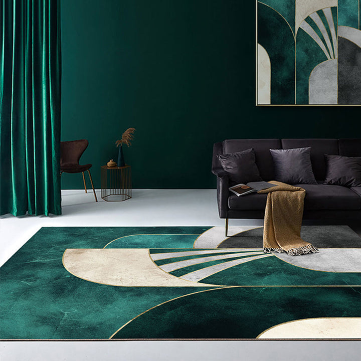 Skanto | Flatt teppe Geometrisk Polyester Vaskbar Anti-skli