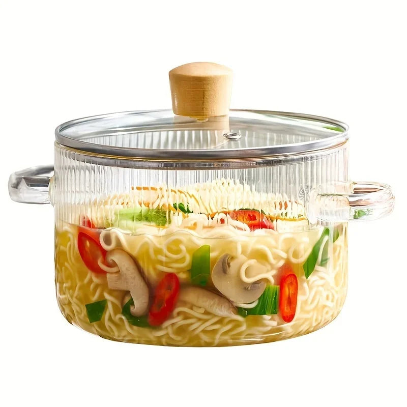 Glasskettle med lokk varmebestandig borosilikatglasskettle | Skanto