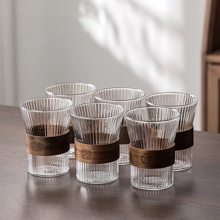 Glass Cup Set Termokanne Flaske Kreativ Varmeresistent Vann Glass | Skanto