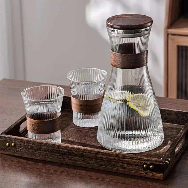 Glass Cup Set Termokanne Flaske Kreativ Varmeresistent Vann Glass | Skanto