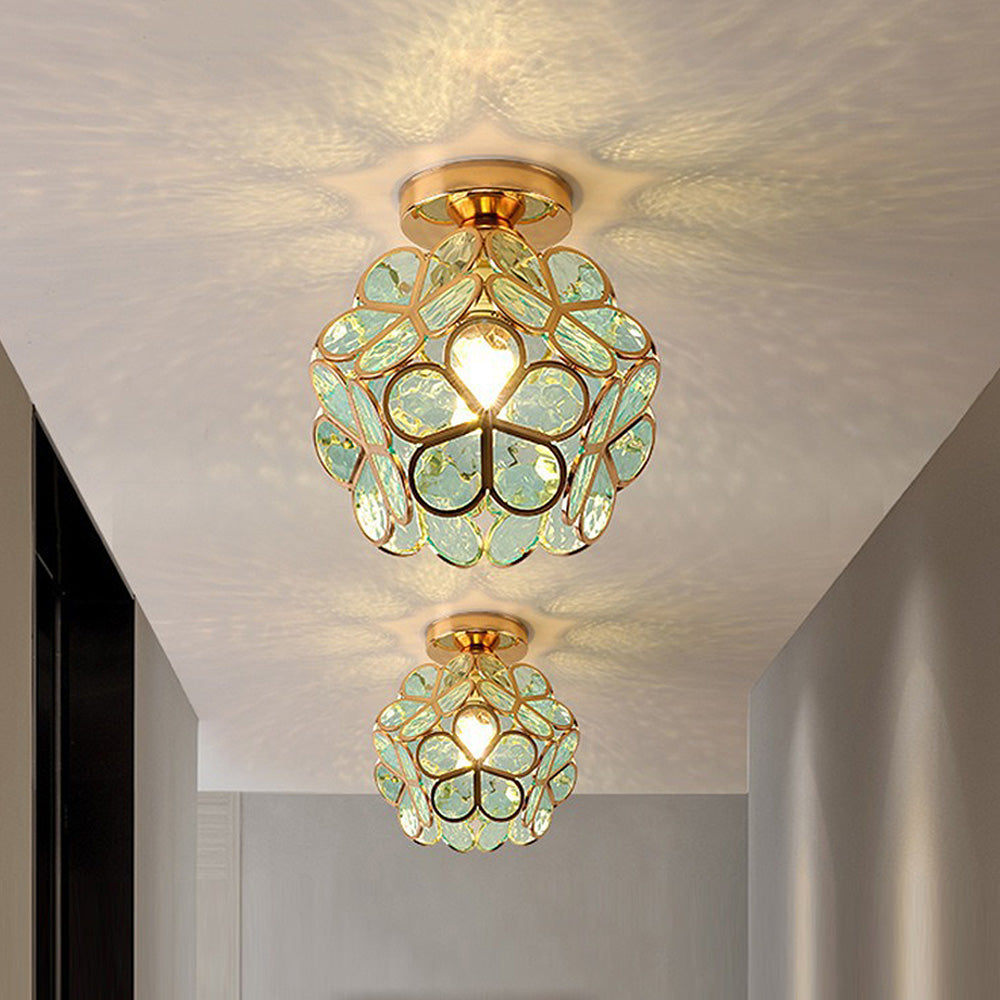 Skanto | Glass Blomst Taklampe - FloraGlow