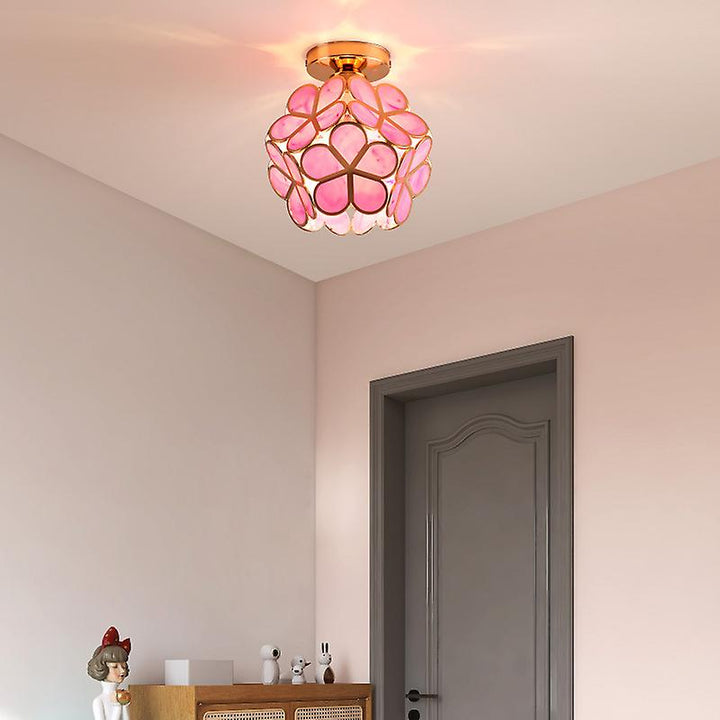 Skanto | Glass Blomst Taklampe - FloraGlow