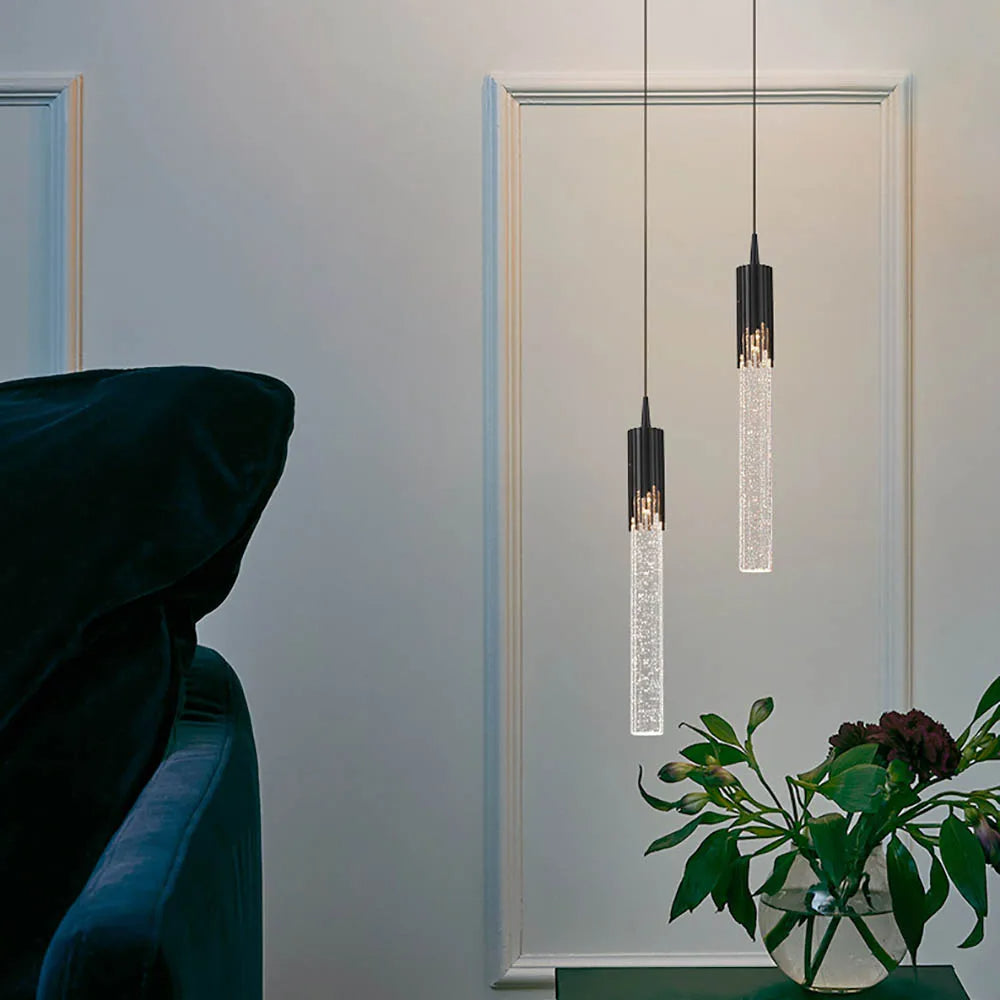 Skanto | Glass kule pendellampe i sylinderform - Lustreau