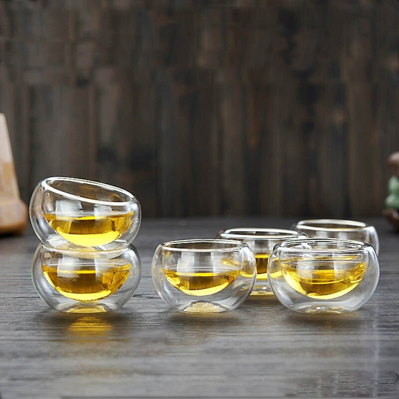 Glass Te Sett Varmeresistent Glass Te Infuser Kanne Dobbelvegg Glass | Skanto