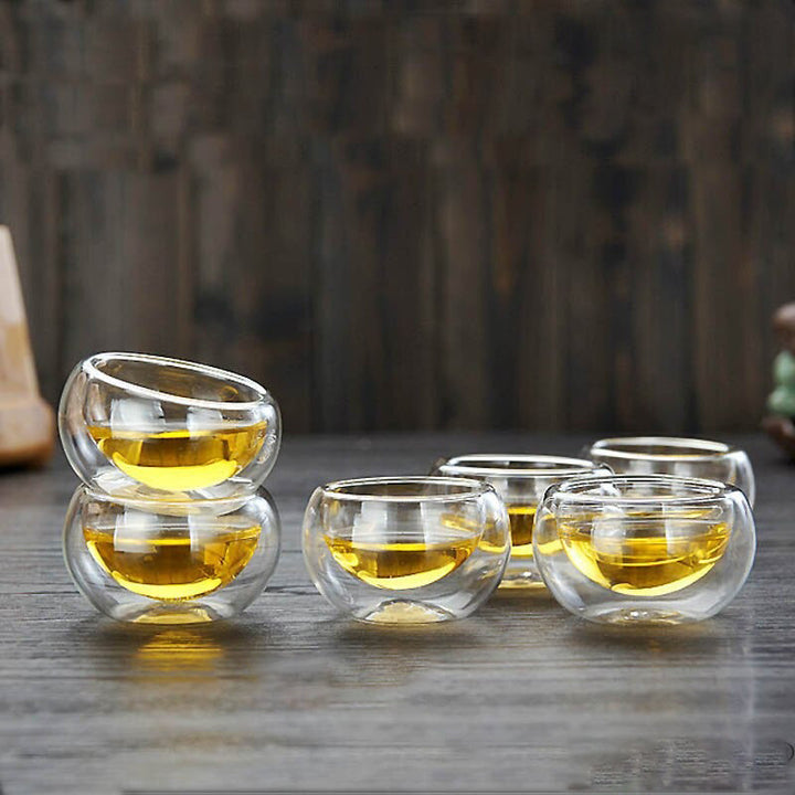Glass Te Sett Varmeresistent Glass Te Infuser Kanne Dobbelvegg Glass | Skanto