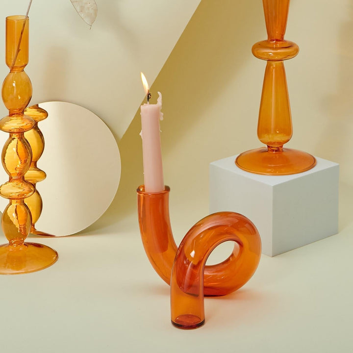 Skanto | Glass vase lysestake