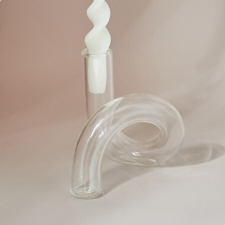 Skanto | Lysestake laget av glassvase