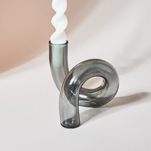 Skanto | Lysestake laget av glassvase