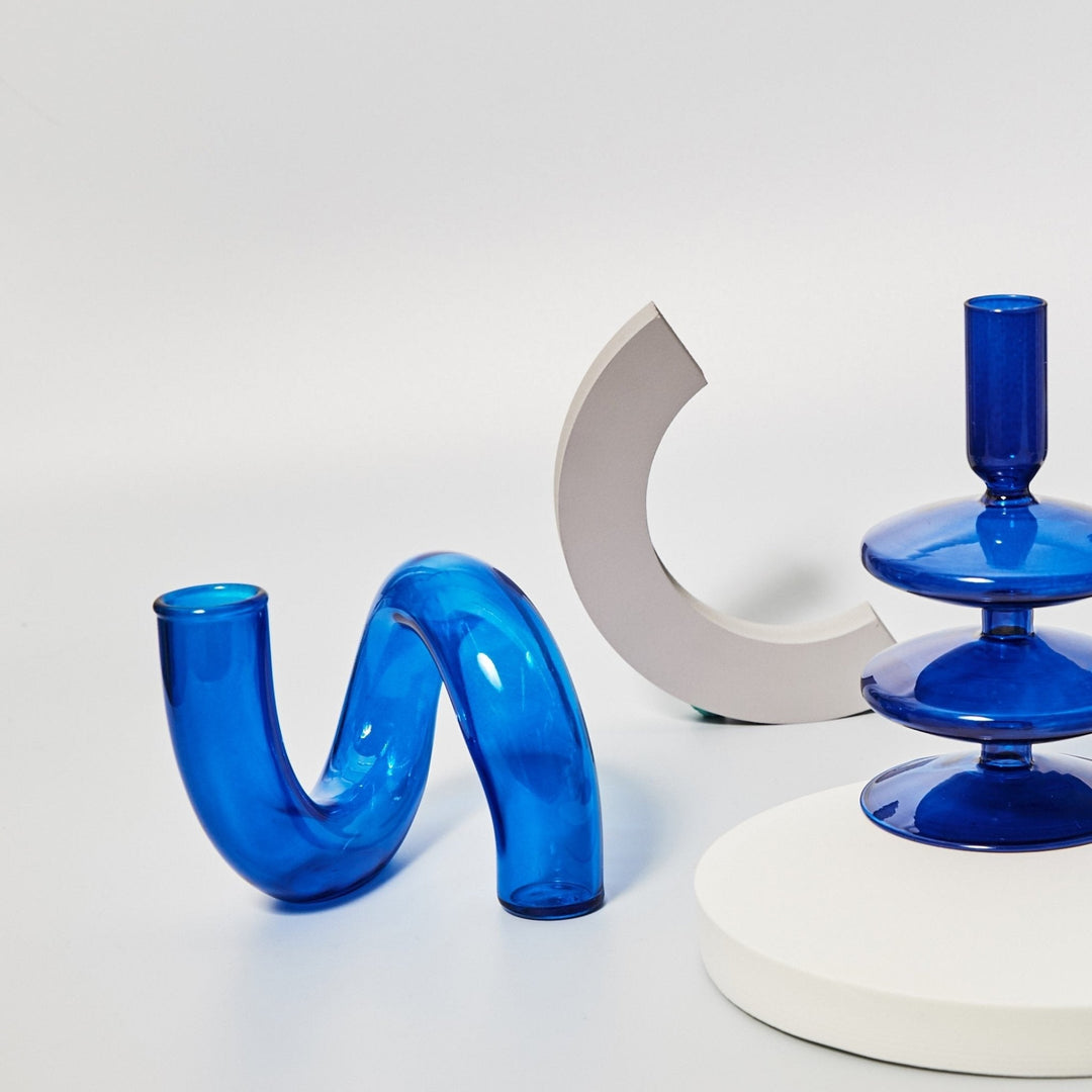 Skanto | Lysestake laget av glassvase